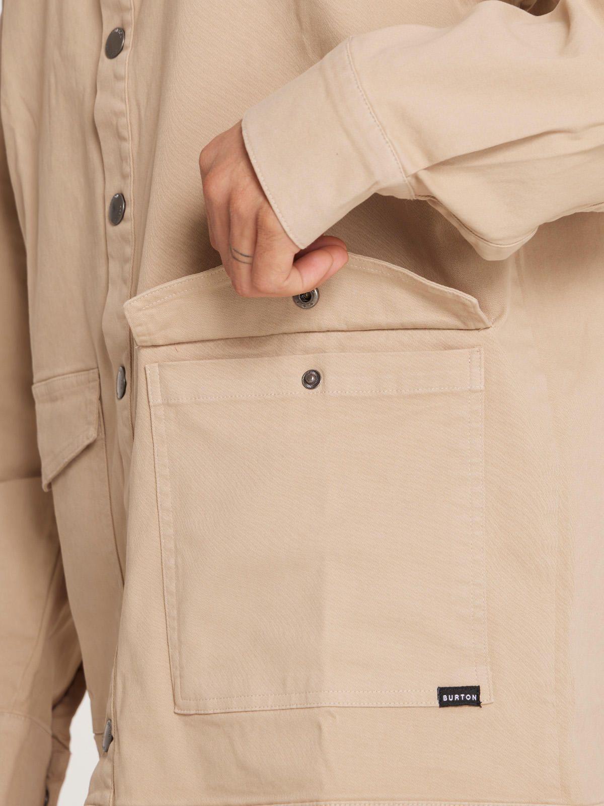 Camisa Manga Larga Hombre Beige-4