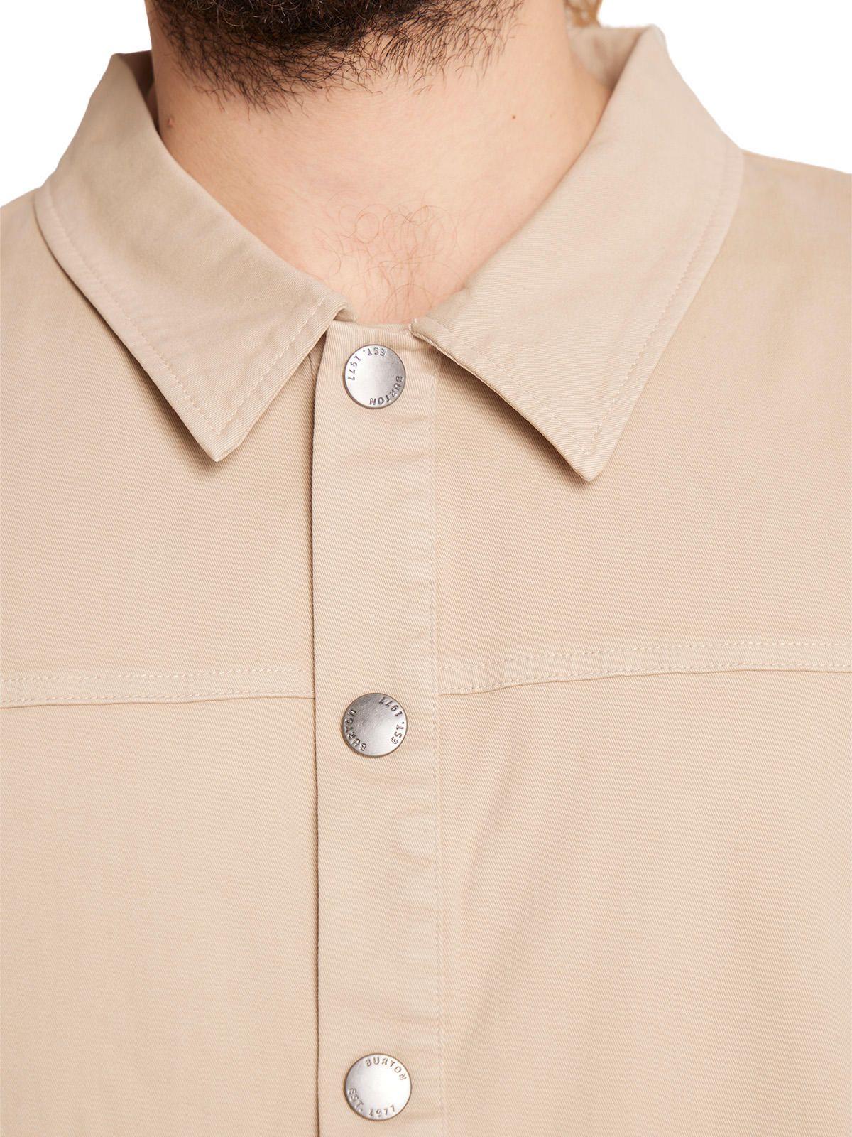 Camisa Manga Larga Hombre Beige-5