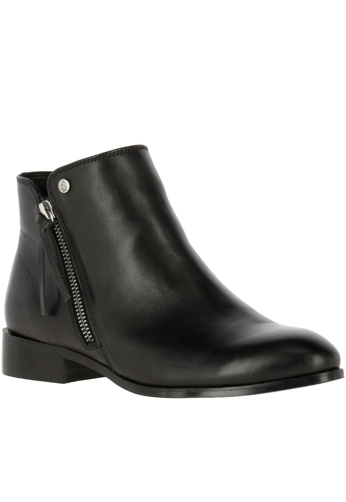 Botin Cuero Mujer Ragusa Negro-0