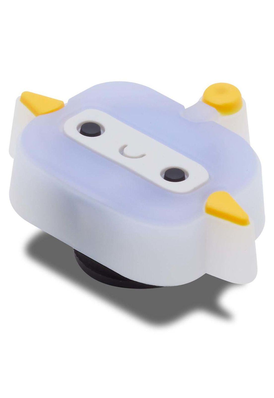 Jibbitz Lights Up Robot Café Oscuro-2