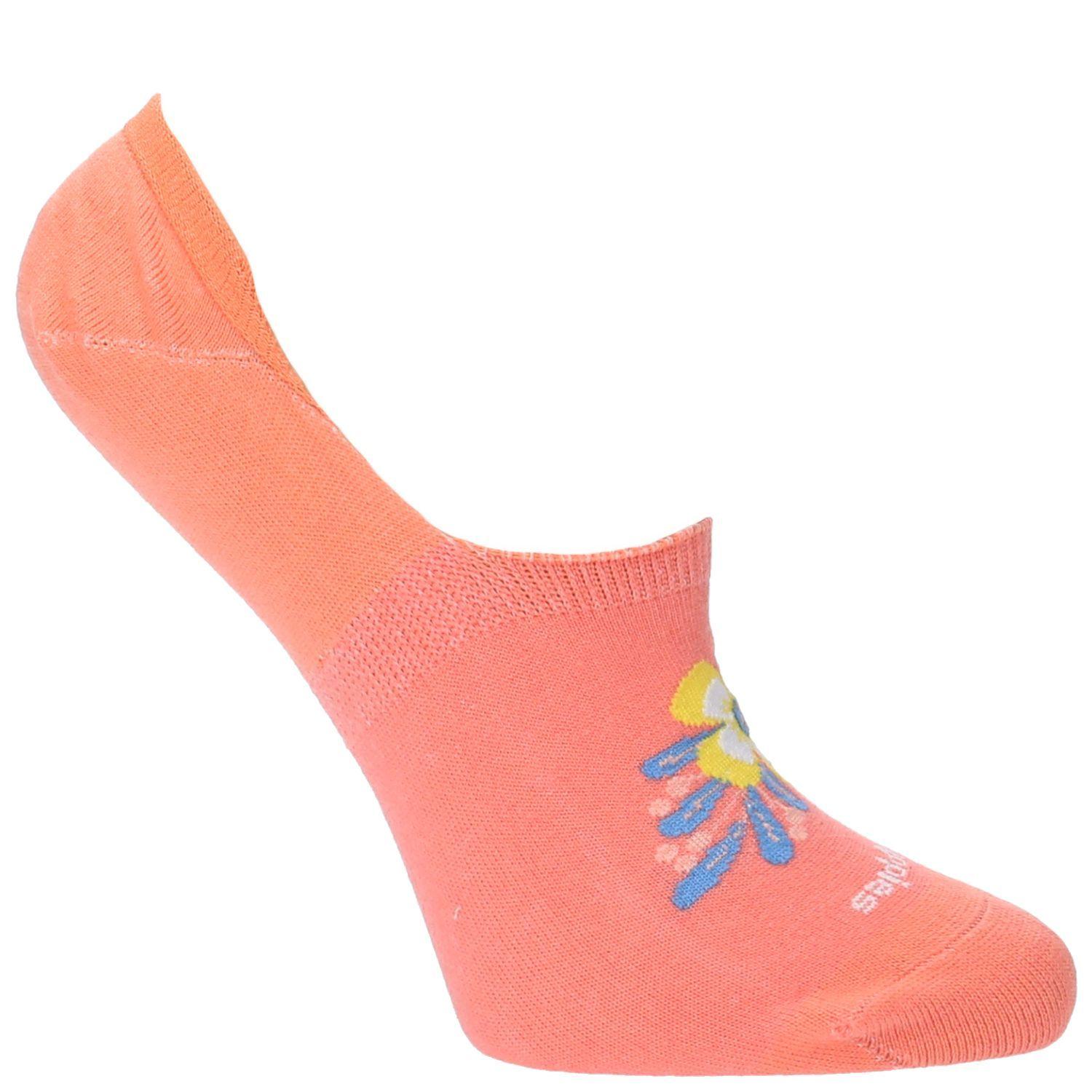 Calcetín Inv S Flower Naranjo Mujer-0