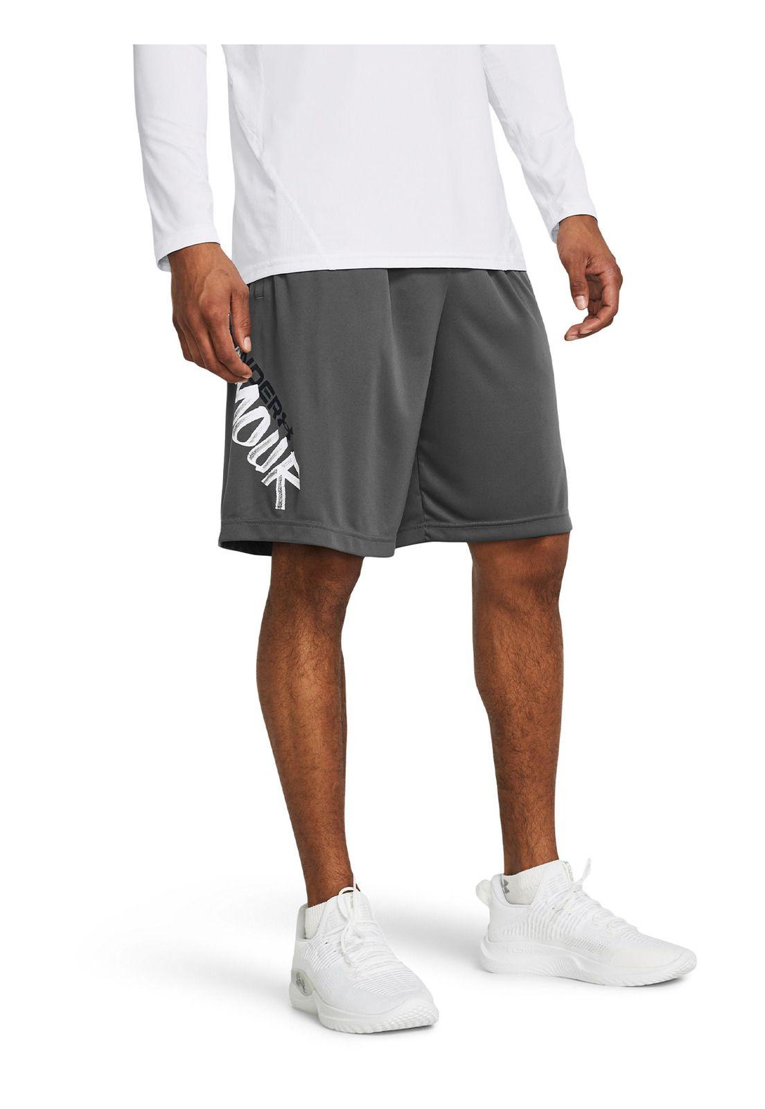 Shorts UA Tech para Hombre Gris-3