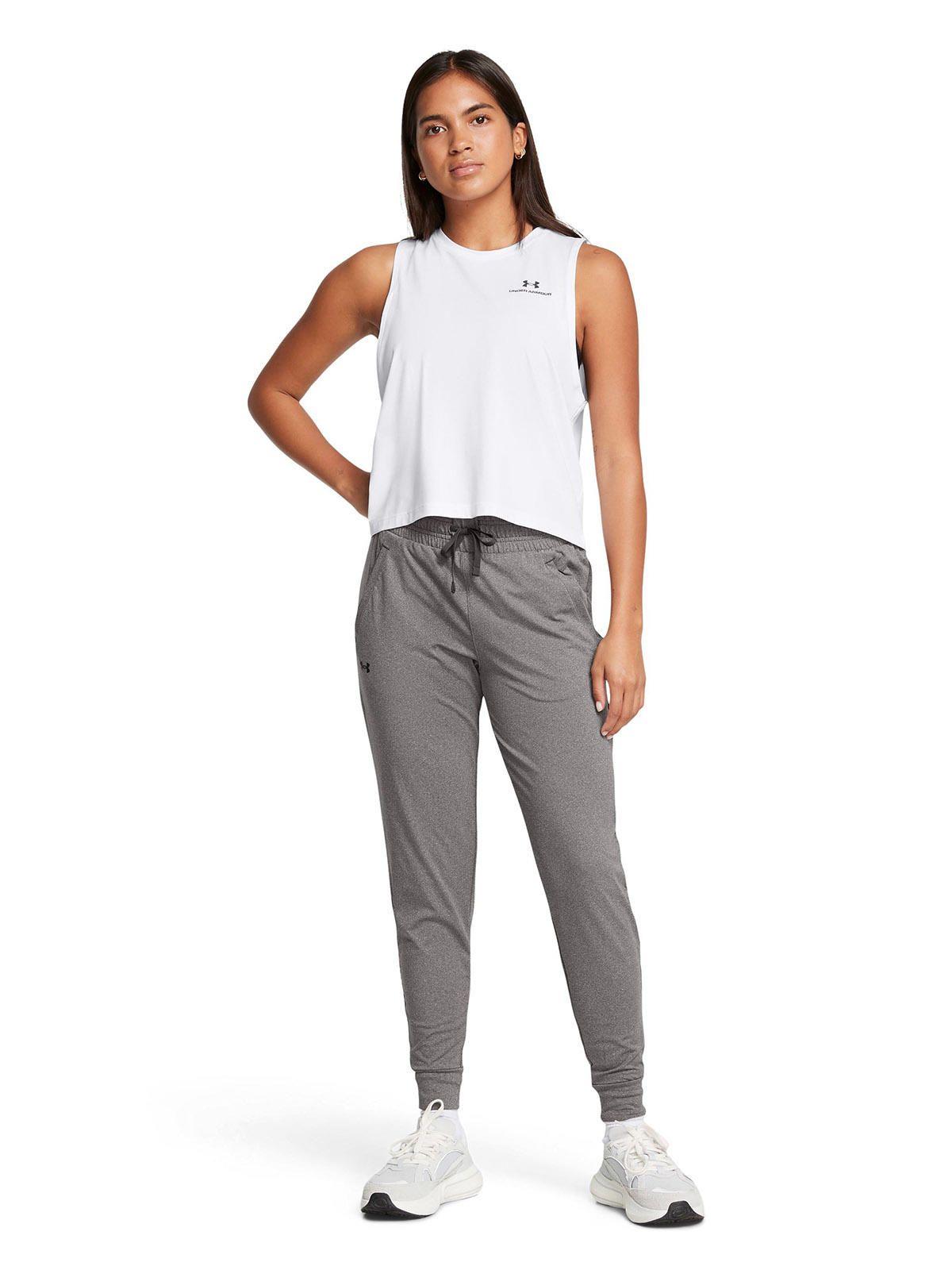 Pantalón UA Tech Para Mujer Gris-5