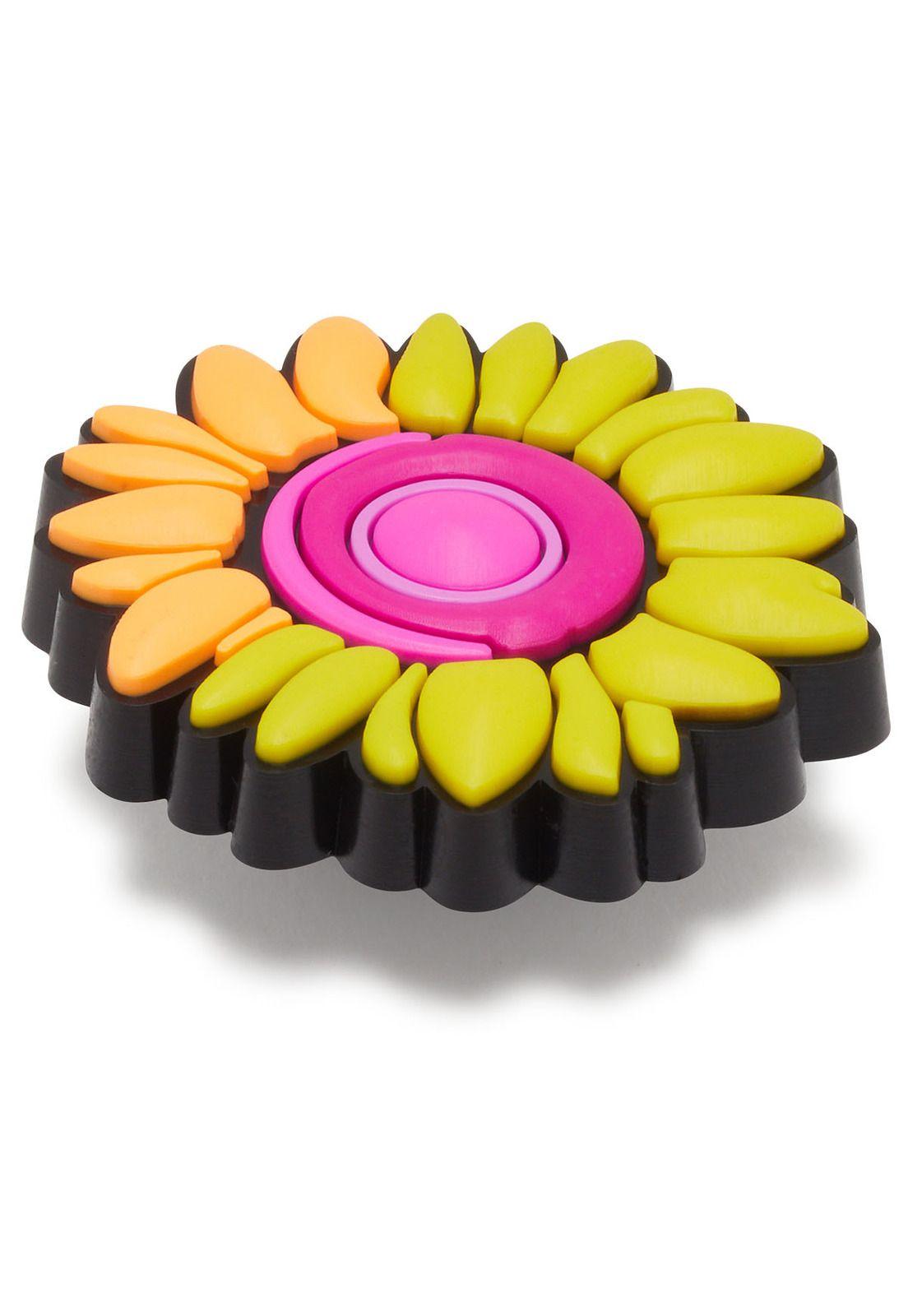 Jibbitz Crocs Girasol naranja Blanco-2
