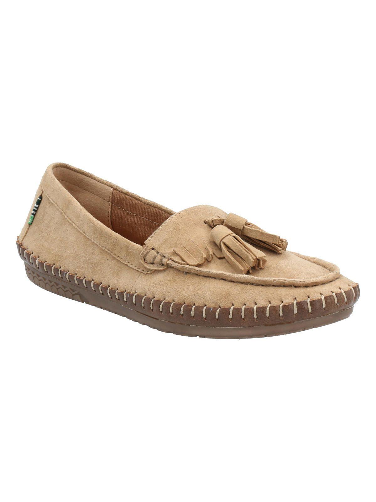Zapato Slip On Cuero Mujer Pavia Café -1