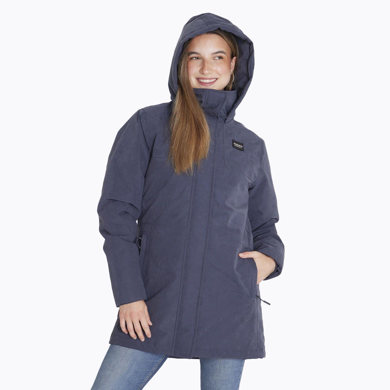 Parka Impermeable Parka W Detachable Azul Mujer-0