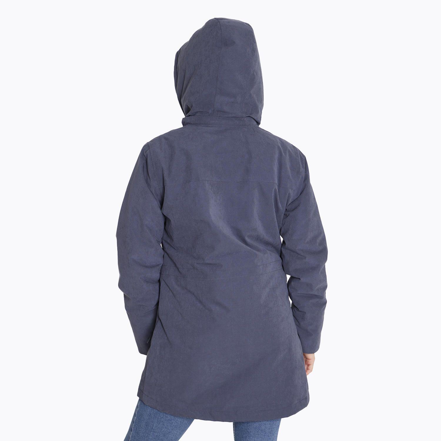 Parka Impermeable Parka W Detachable Azul Mujer-4