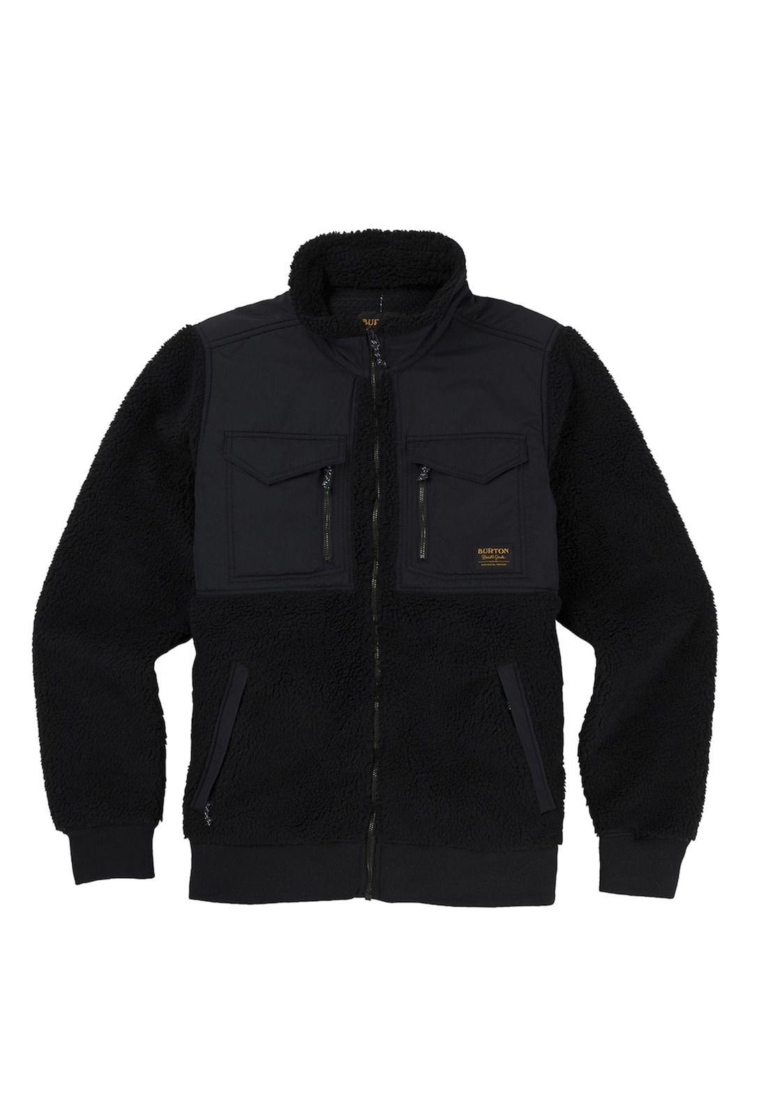 polar hombre bower full zip fleec negro-0