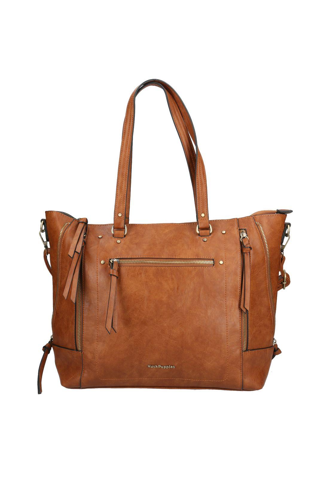 Cartera Mujer Crowne Tote Café-0