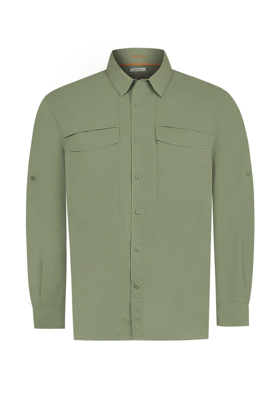 Camisa UPF Verde Chungara Hombre -0
