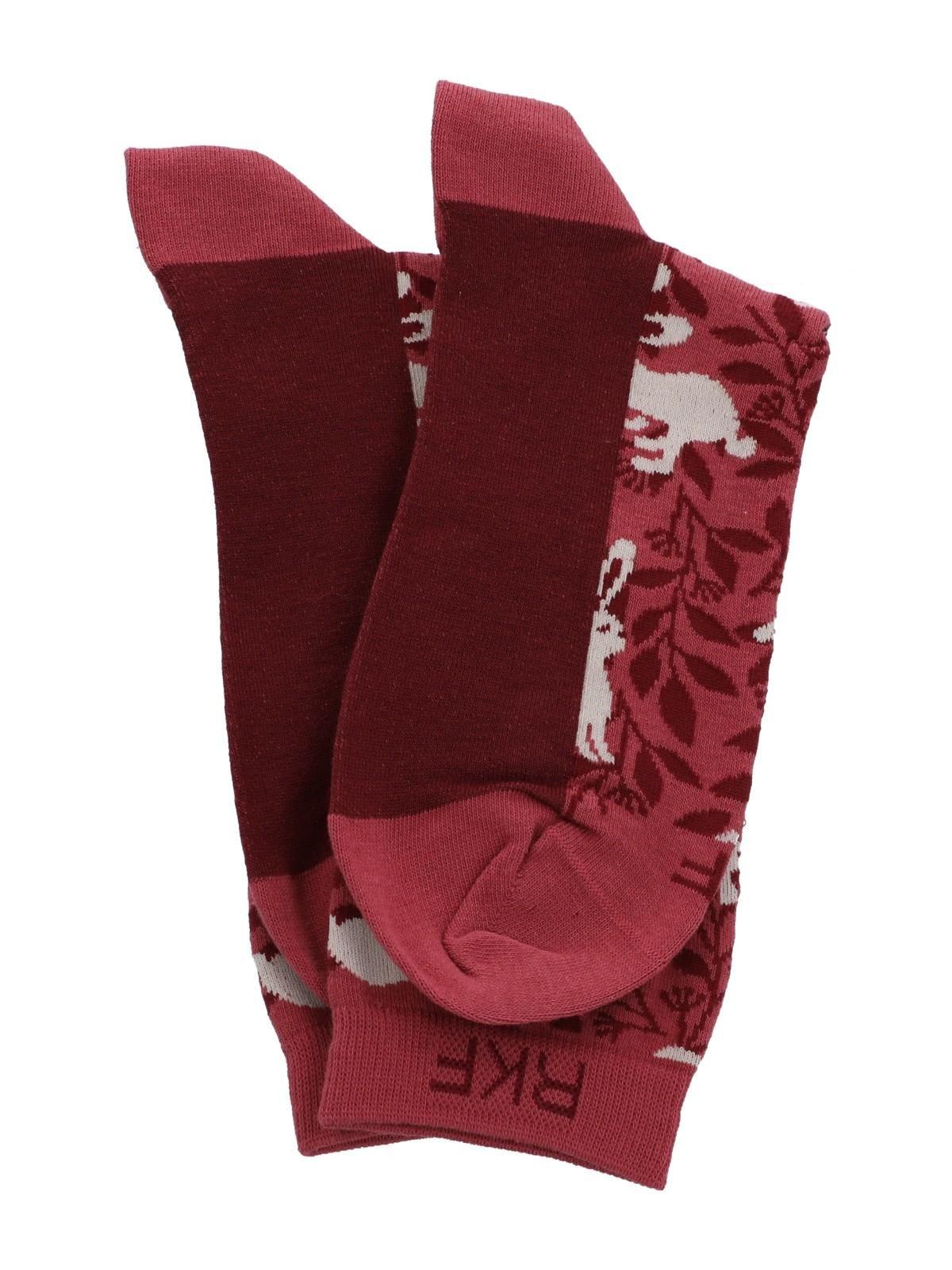 Calcetín Bambú Mujer C Bunny Rojo-2