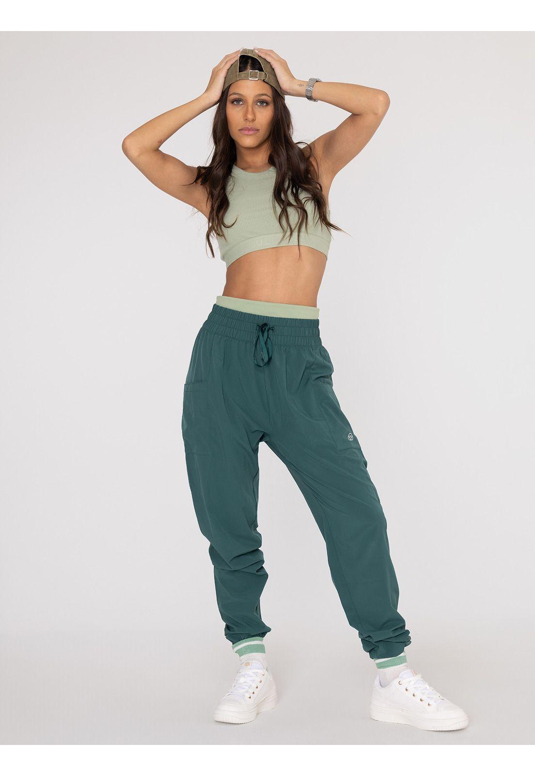 Jogger Pantalón Buzo Mujer Demi Verde -0