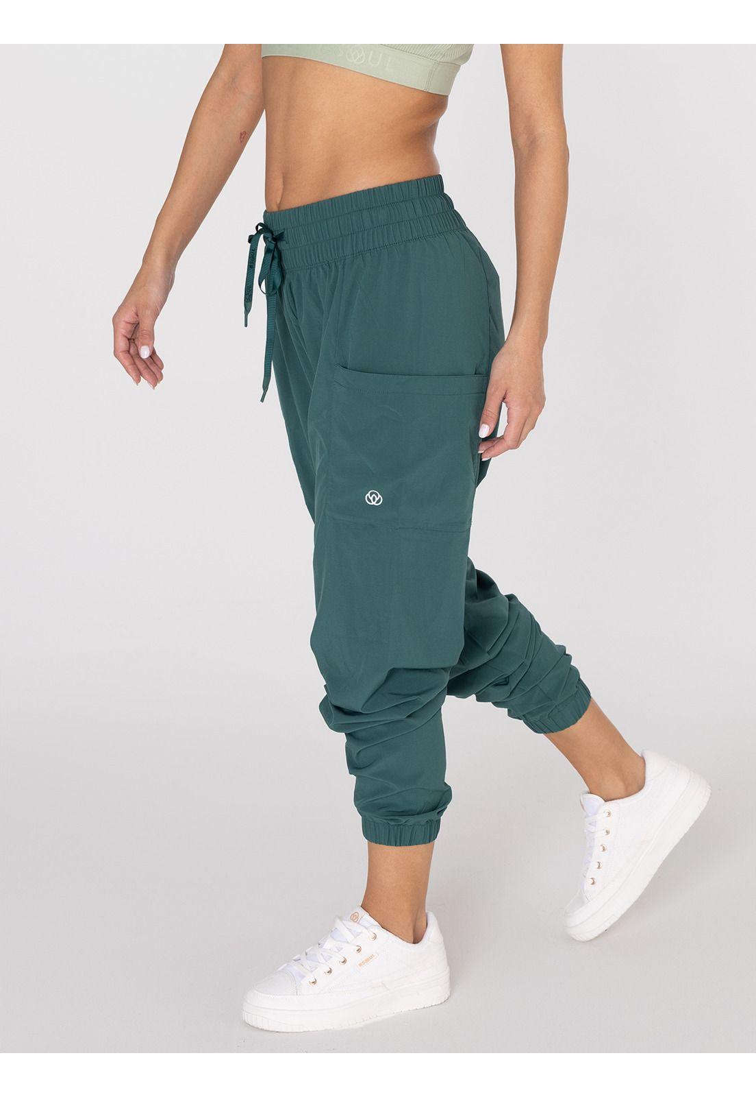 Jogger Pantalón Buzo Mujer Demi Verde -1