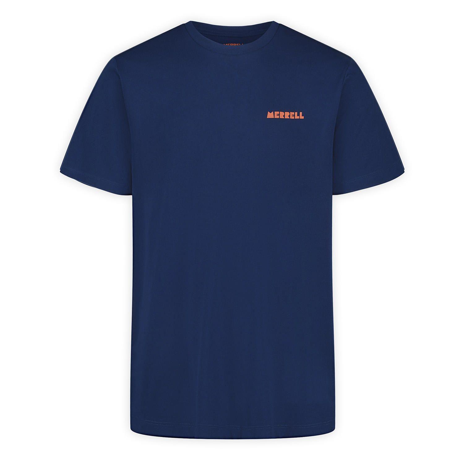 Polera Manga Corta Hombre Trails Azul-0