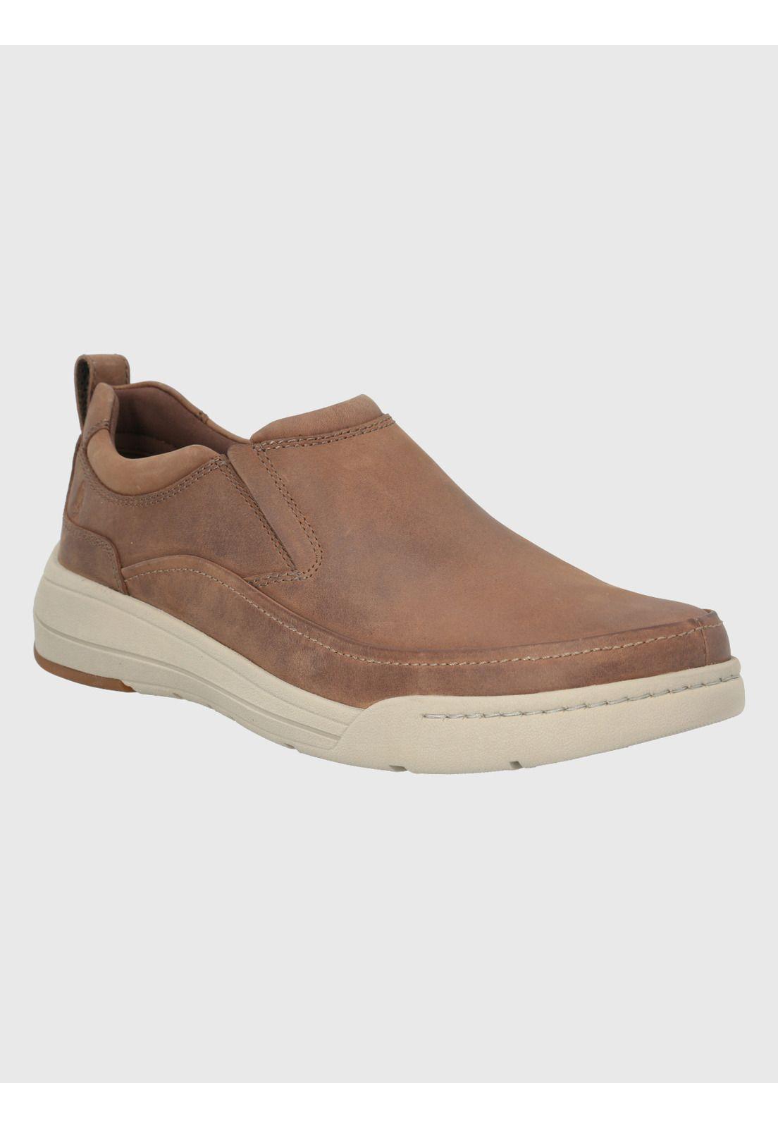 Zapatilla Cuero Café Hombre Hunt -0