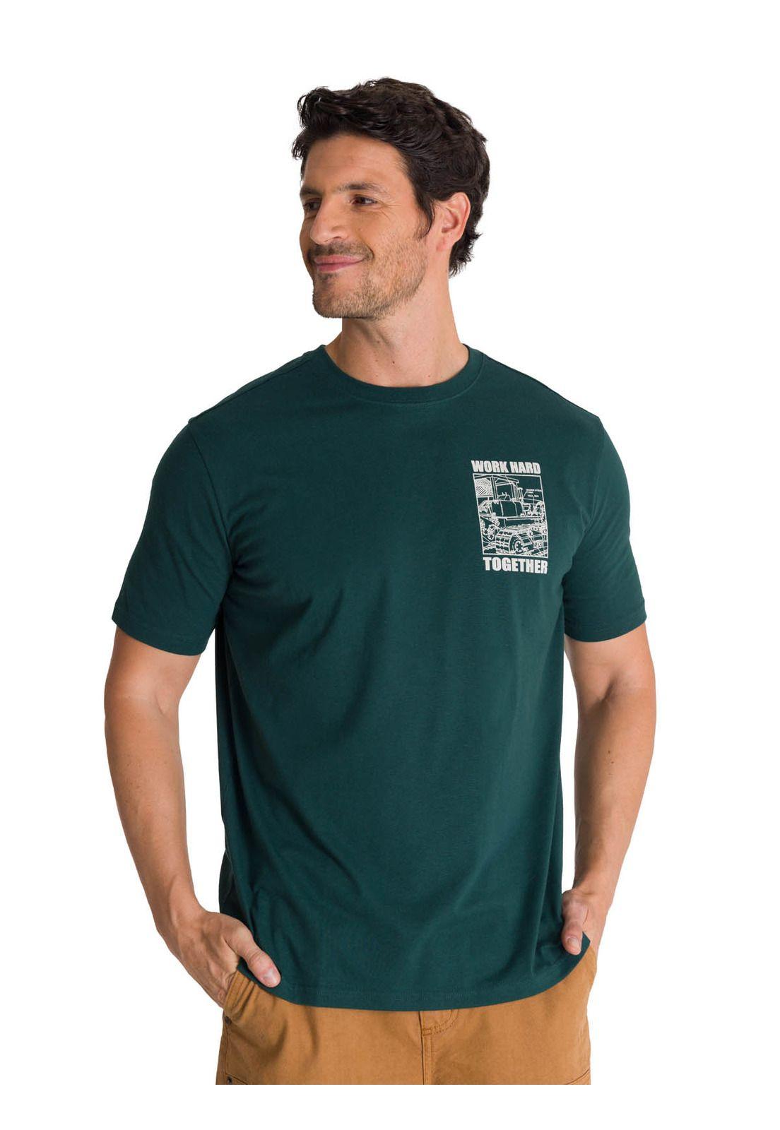 Polera Manga Corta Hombre Heritage Diseño Petroleo-1