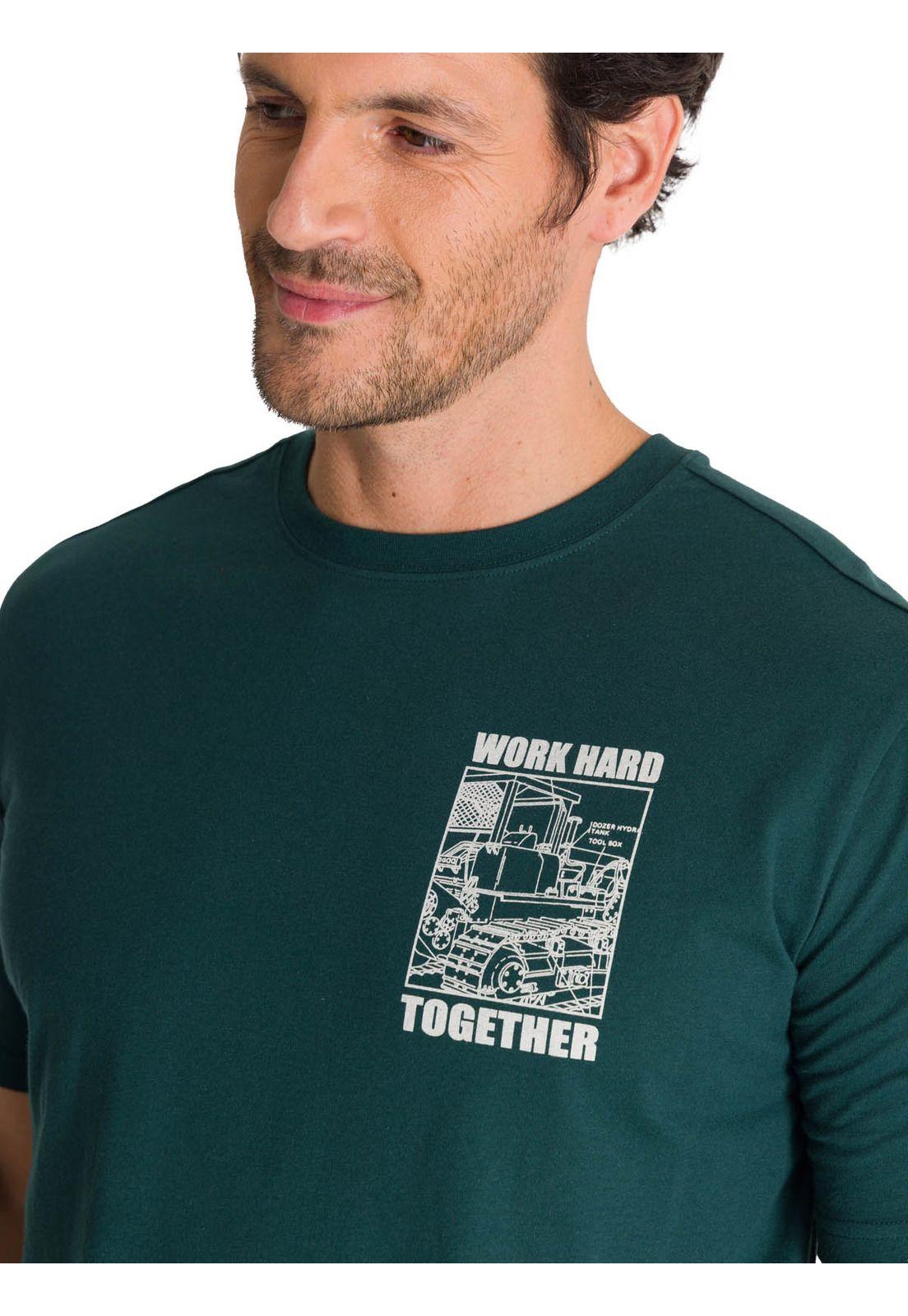 Polera Manga Corta Hombre Heritage Diseño Petroleo-4