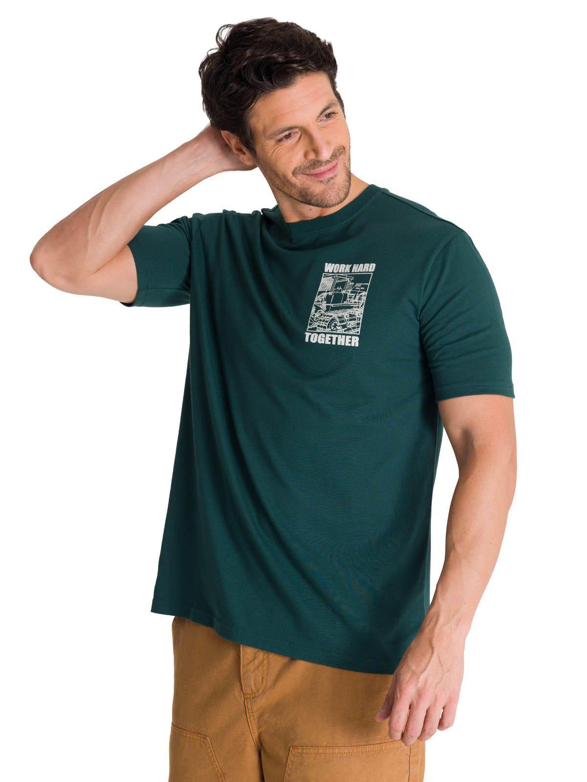 Polera Manga Corta Hombre Heritage Diseño Petroleo-0