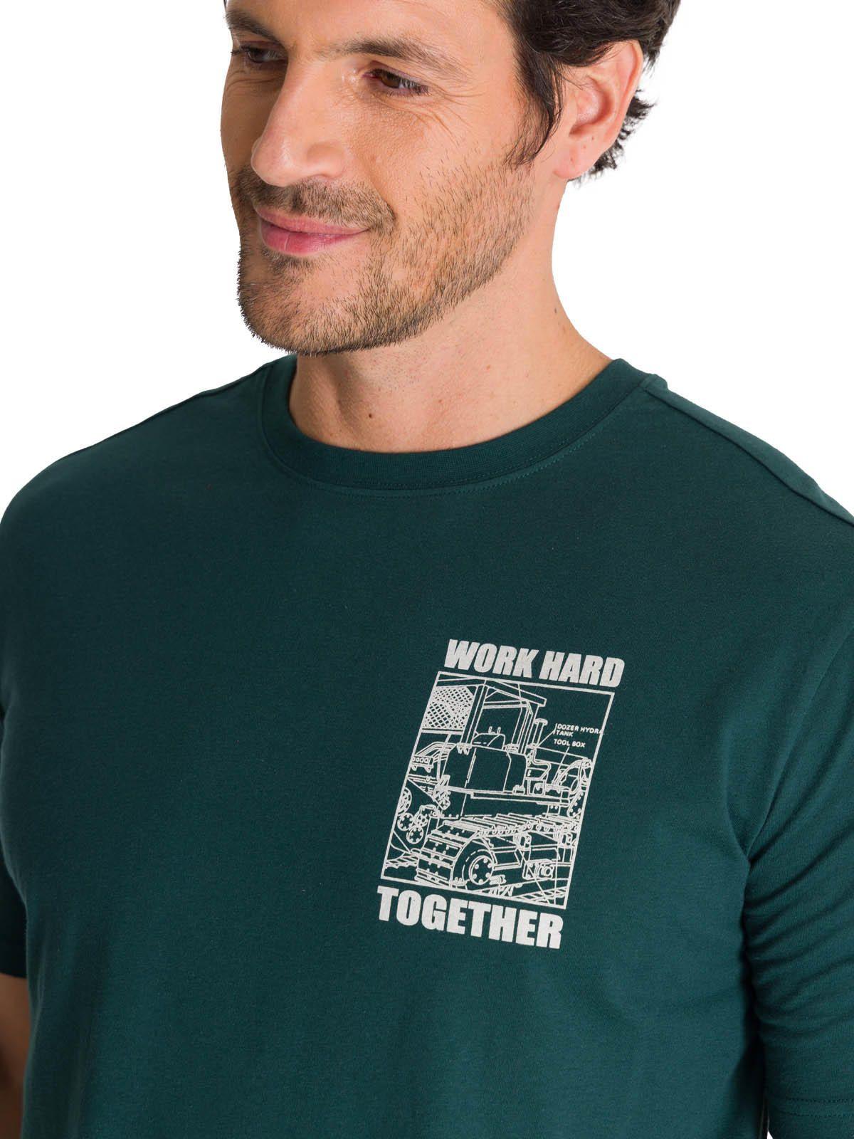 Polera Manga Corta Hombre Heritage Diseño Petroleo-4