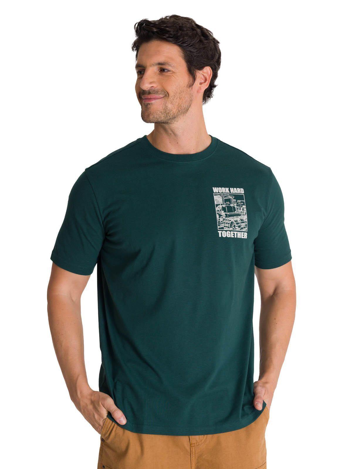 Polera Manga Corta Hombre Heritage Diseño Petroleo-1