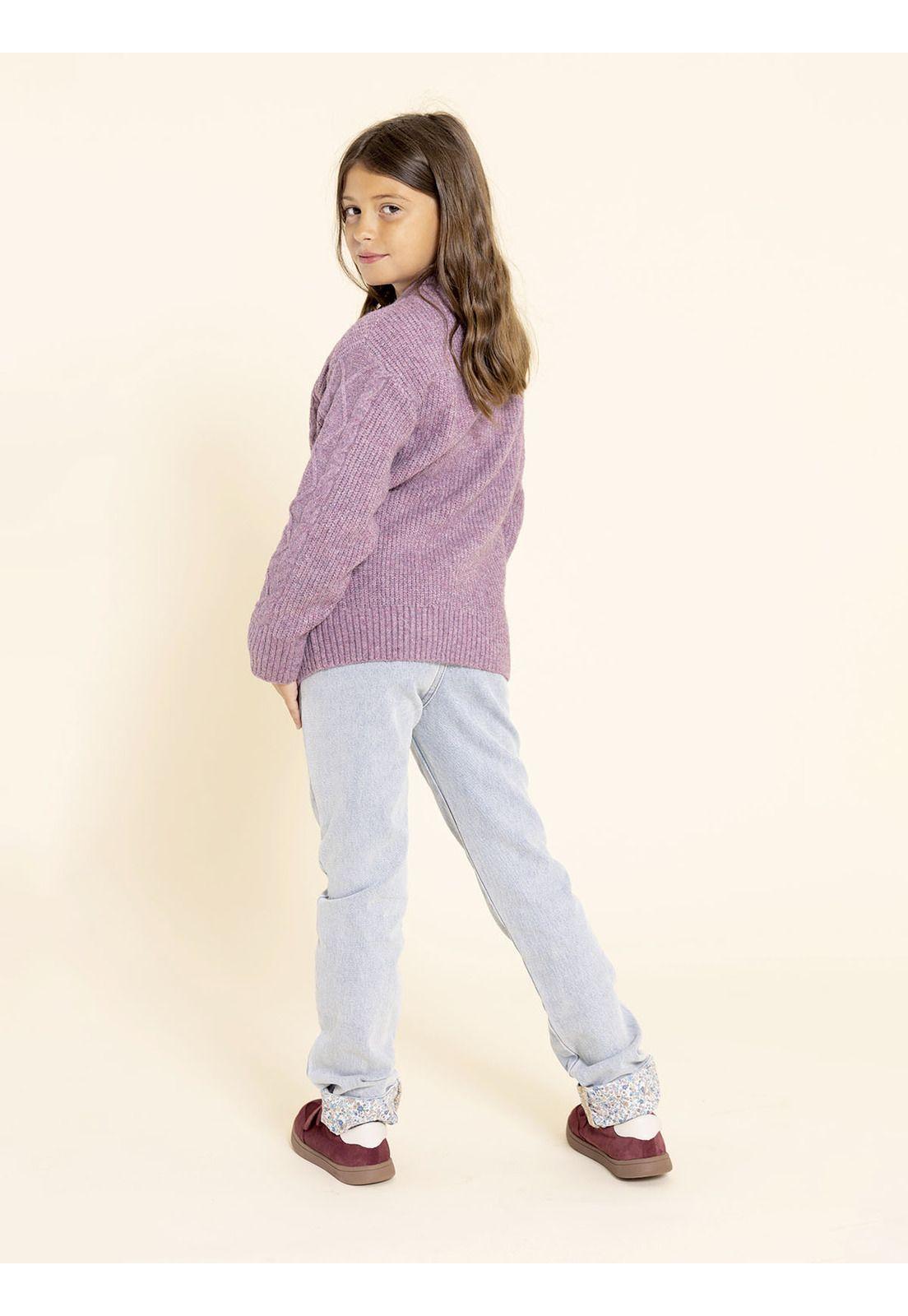 Chaleco Luzma Niña Morado-5