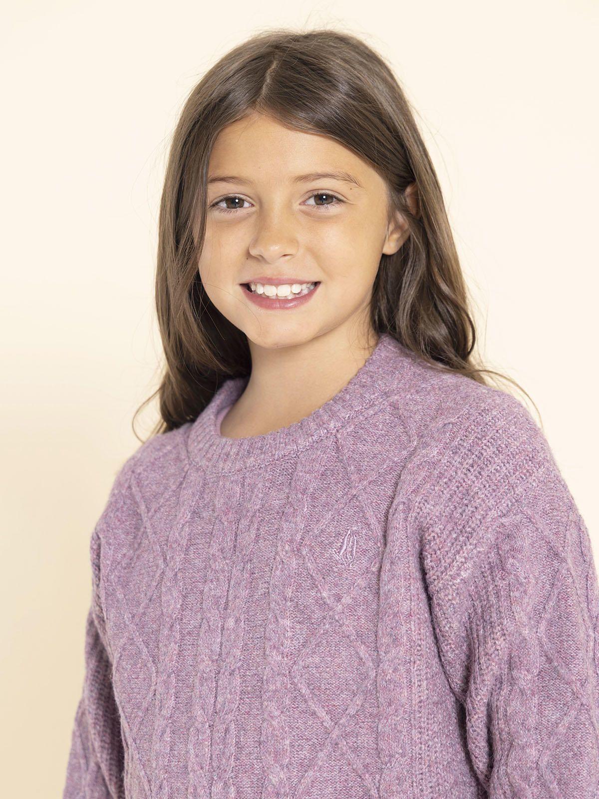 Chaleco Luzma Niña Morado-3