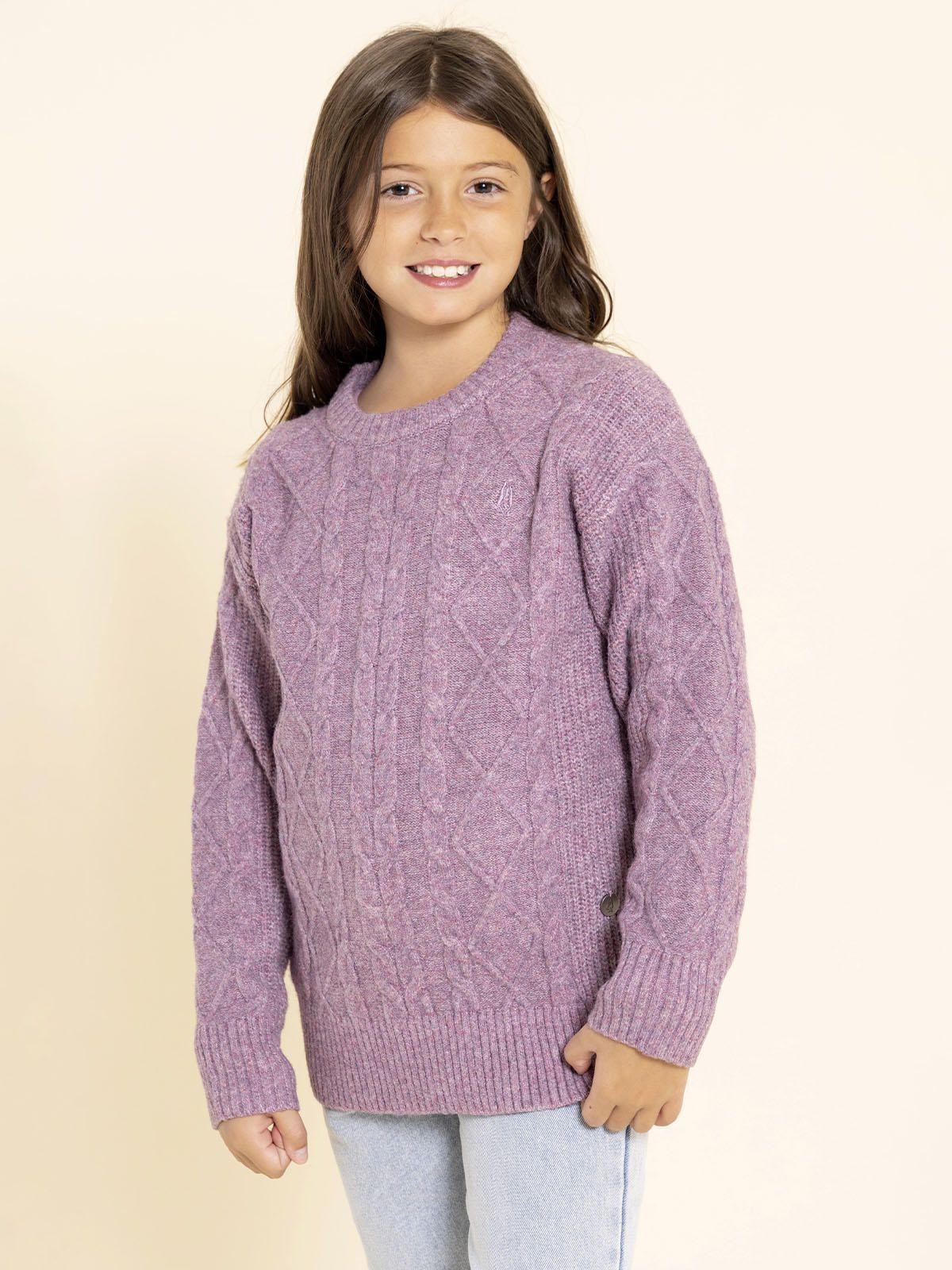 Chaleco Luzma Niña Morado-1