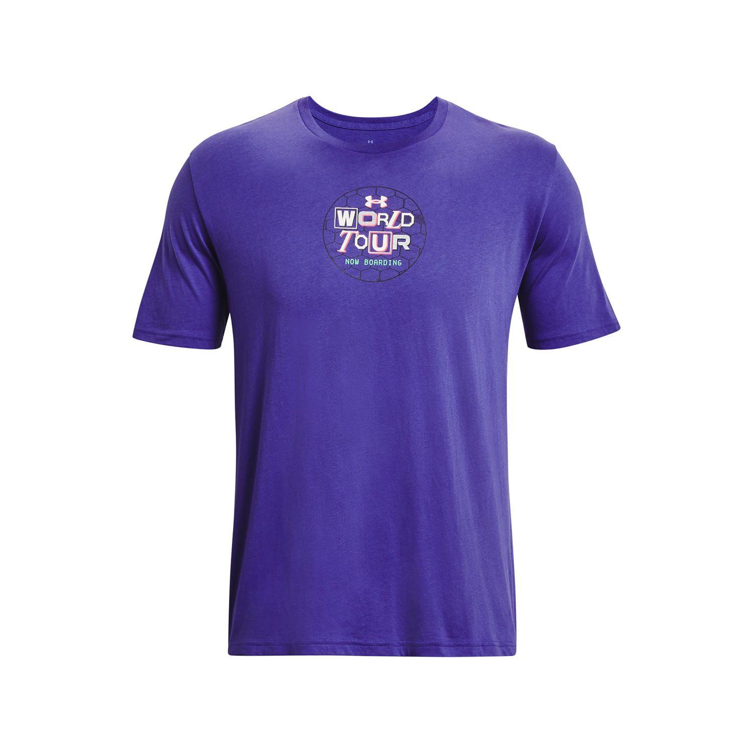 Polera M/C Training World Tour Ss Morado Hombre-0