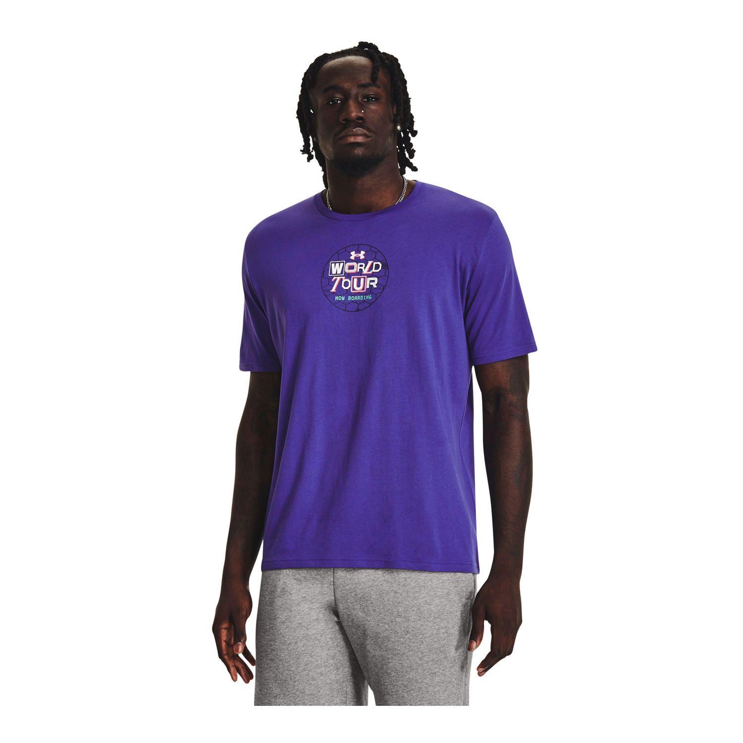 Polera M/C Training World Tour Ss Morado Hombre-3