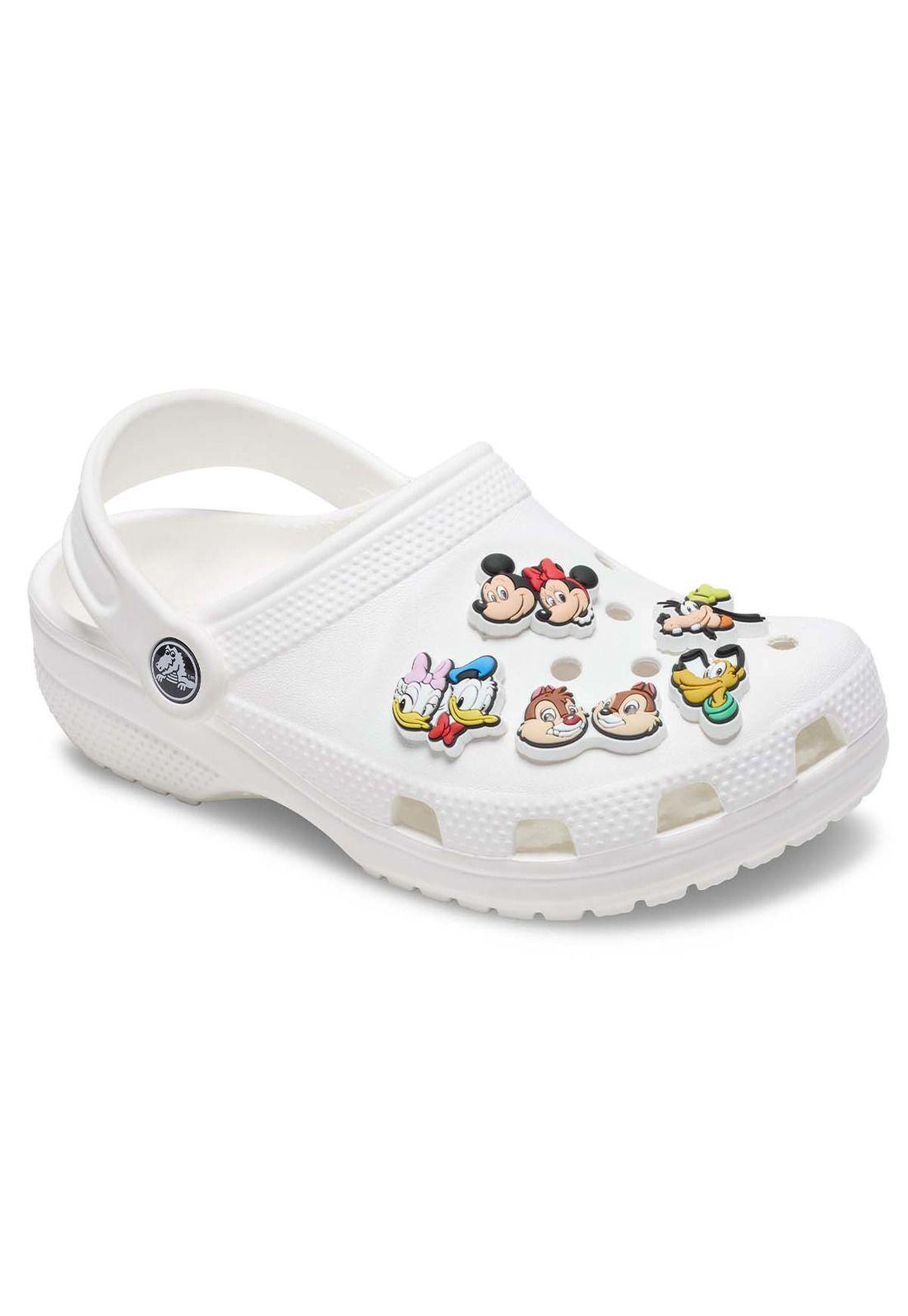 Jibbitz Crocs Mickey Y Amigos Pack 5 Blanco-1