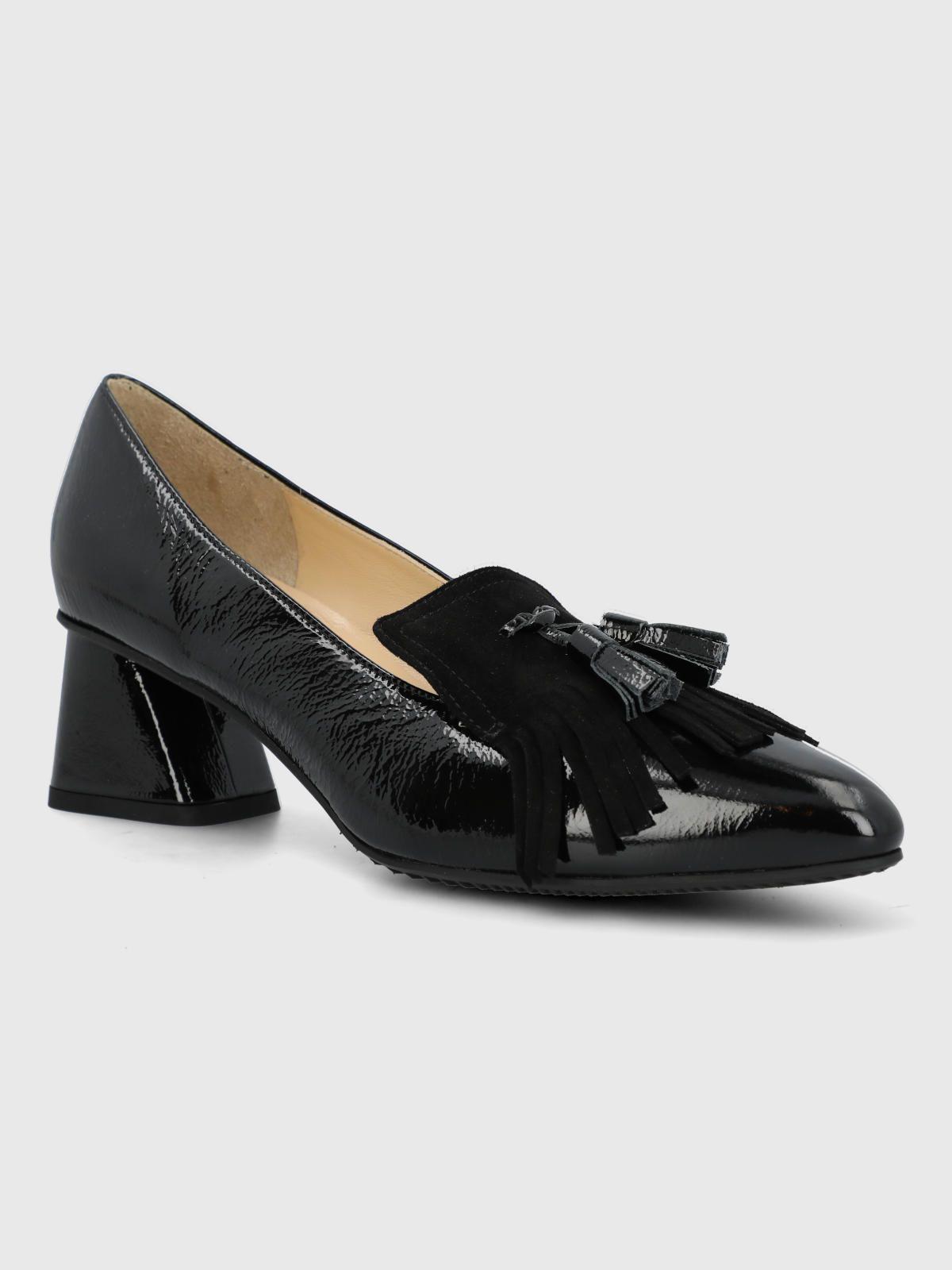 Zapato Brunate Cuero Mujer Vicola Negro-0