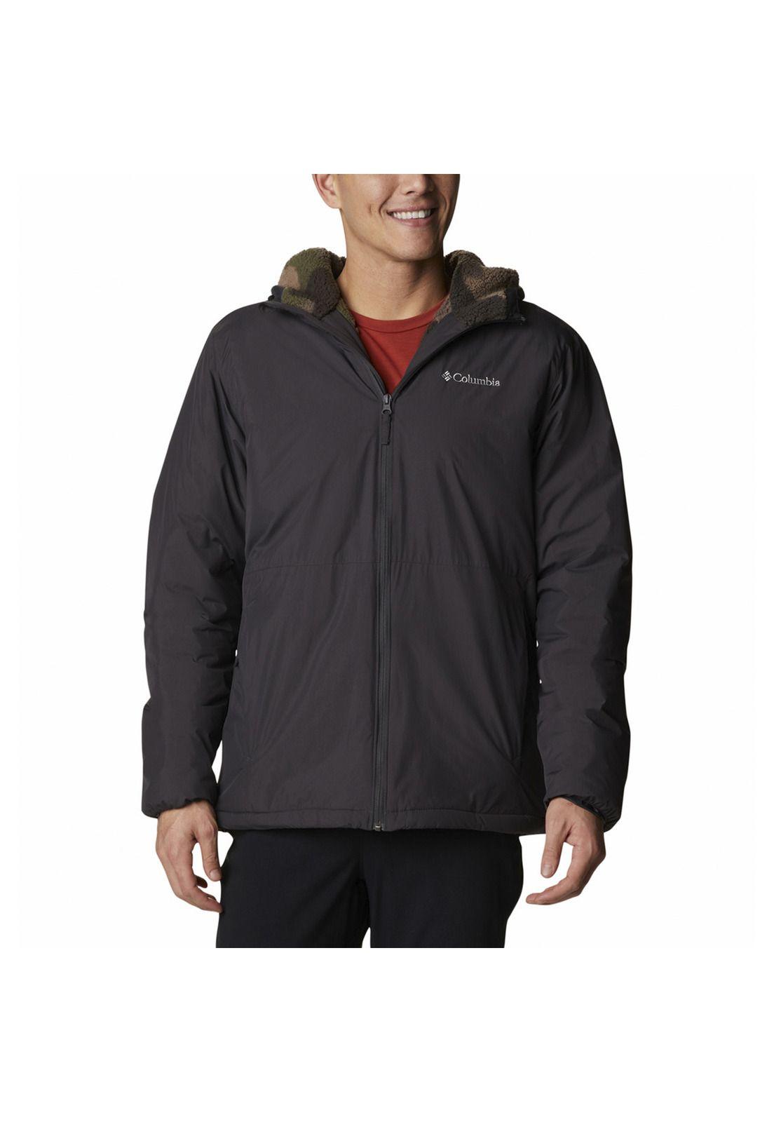 Parka Hombre Grand Wall Sherpa Gris-0