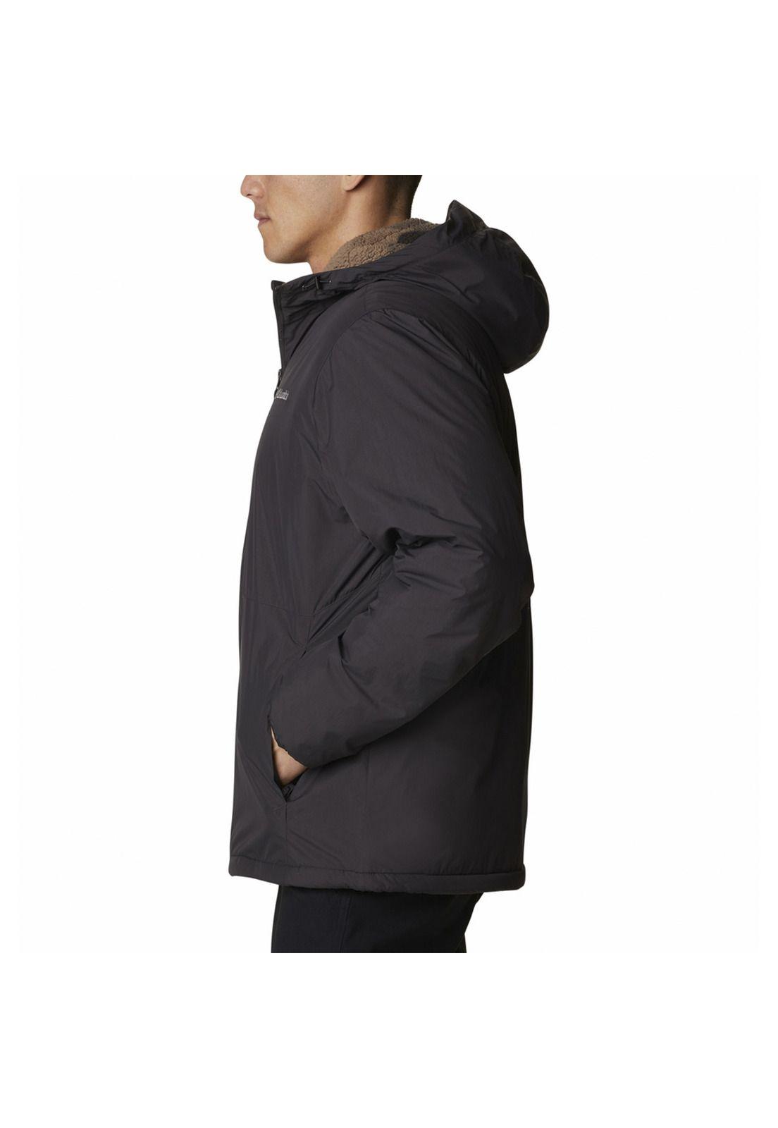 Parka Hombre Grand Wall Sherpa Gris-1