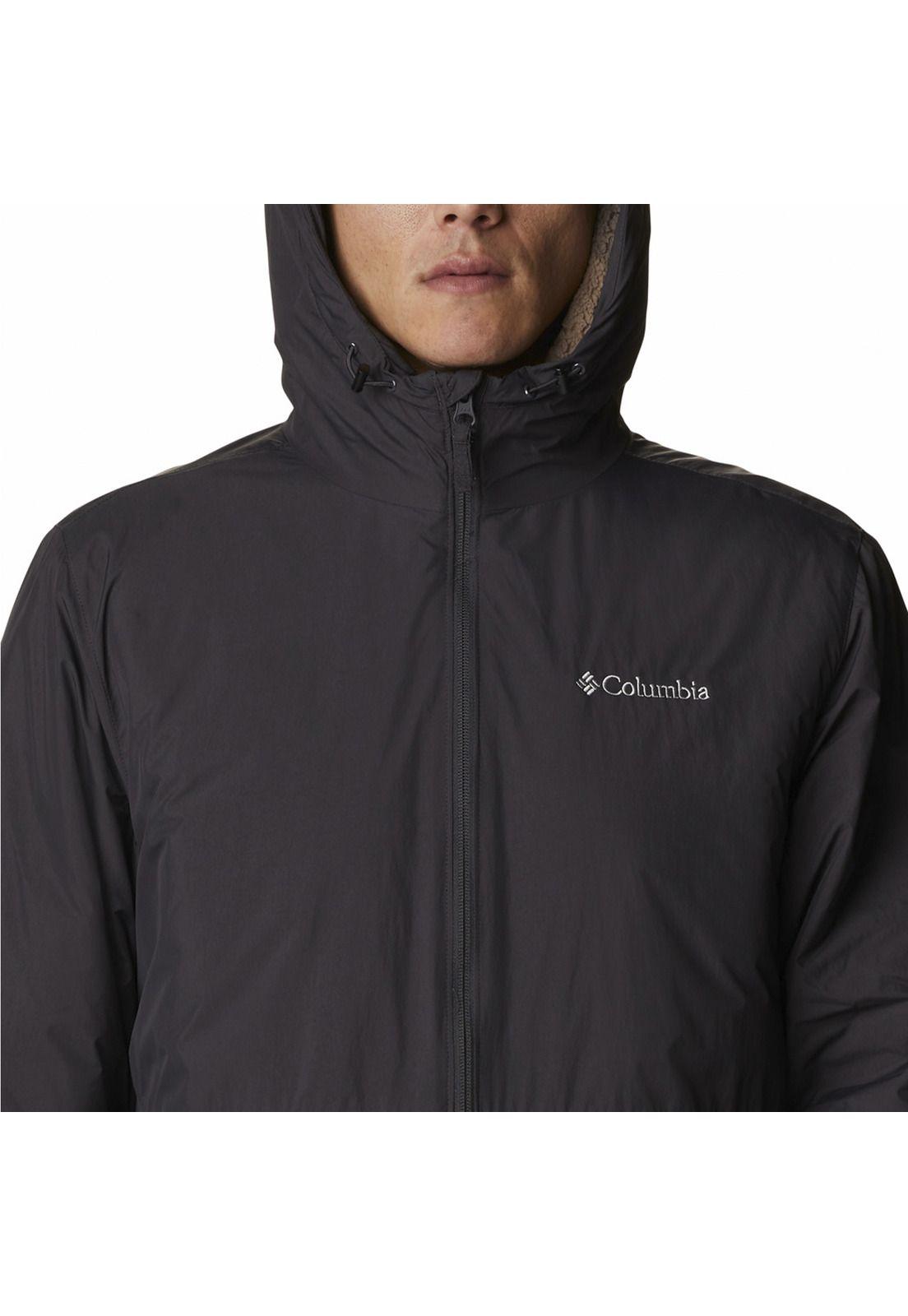 Parka Hombre Grand Wall Sherpa Gris-3