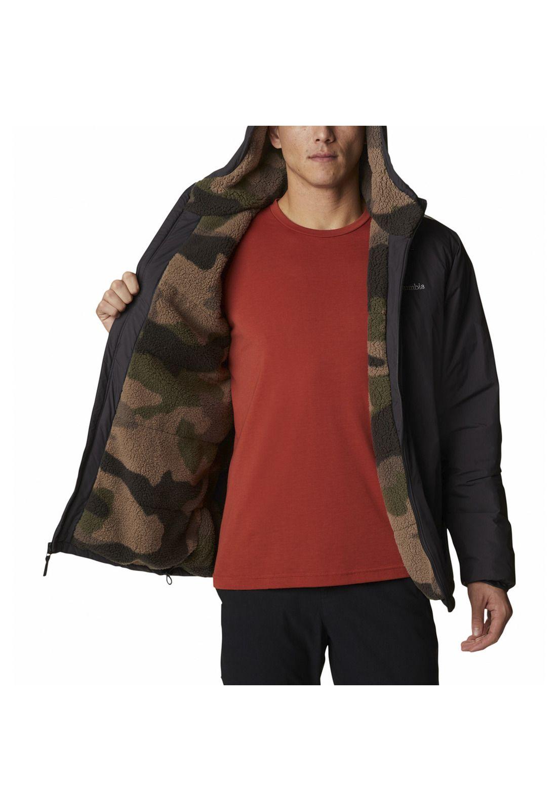 Parka Hombre Grand Wall Sherpa Gris-4