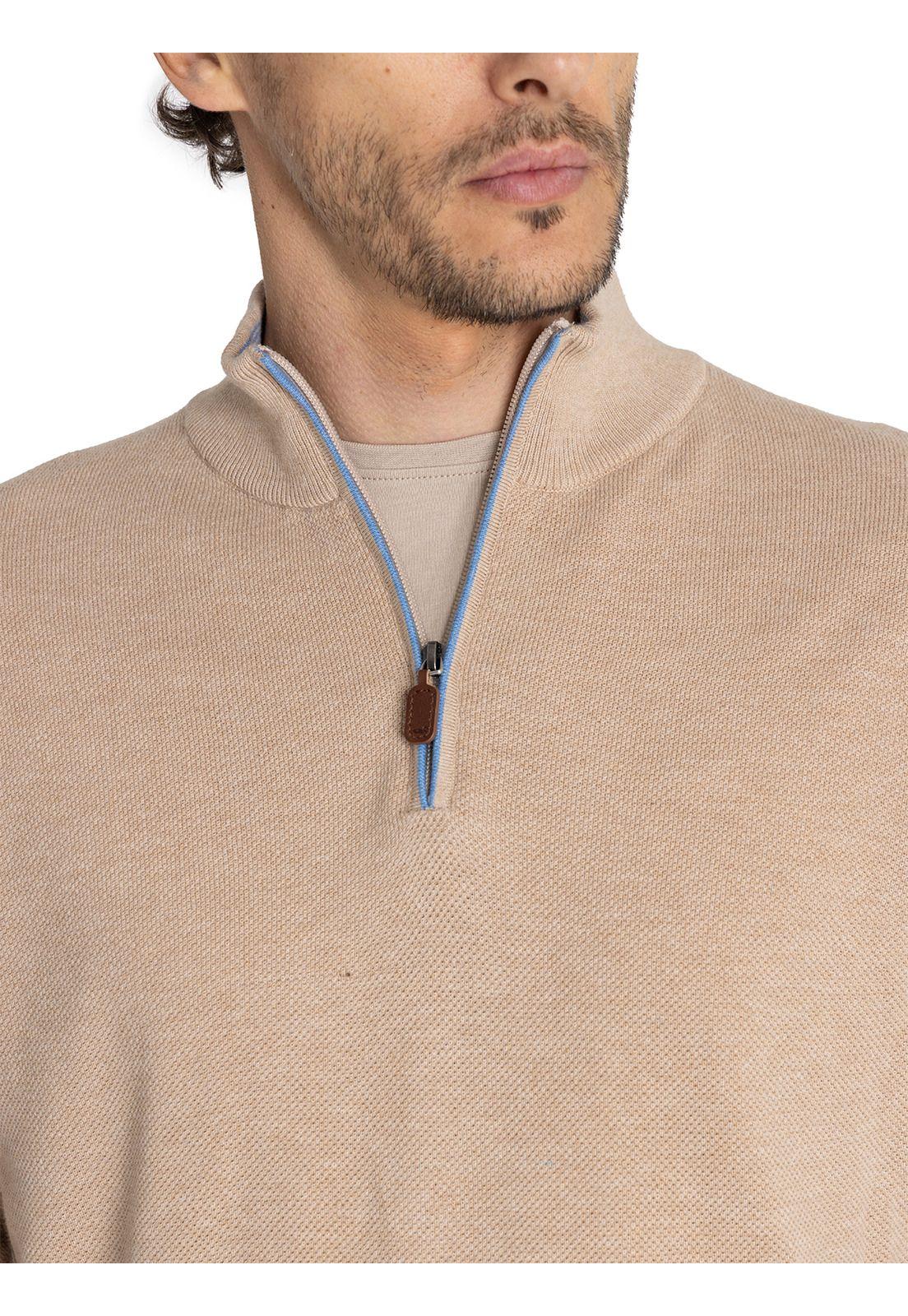 Chaleco Algodón Orgánico Beige Bilbao Hombre -6
