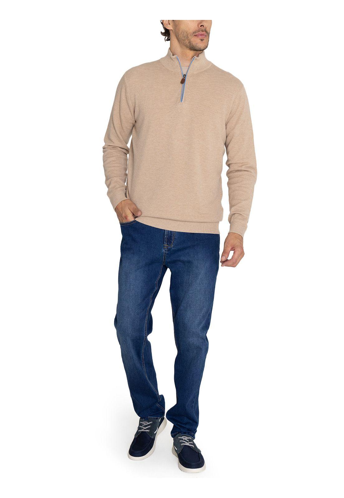 Chaleco Algodón Orgánico Beige Bilbao Hombre -8