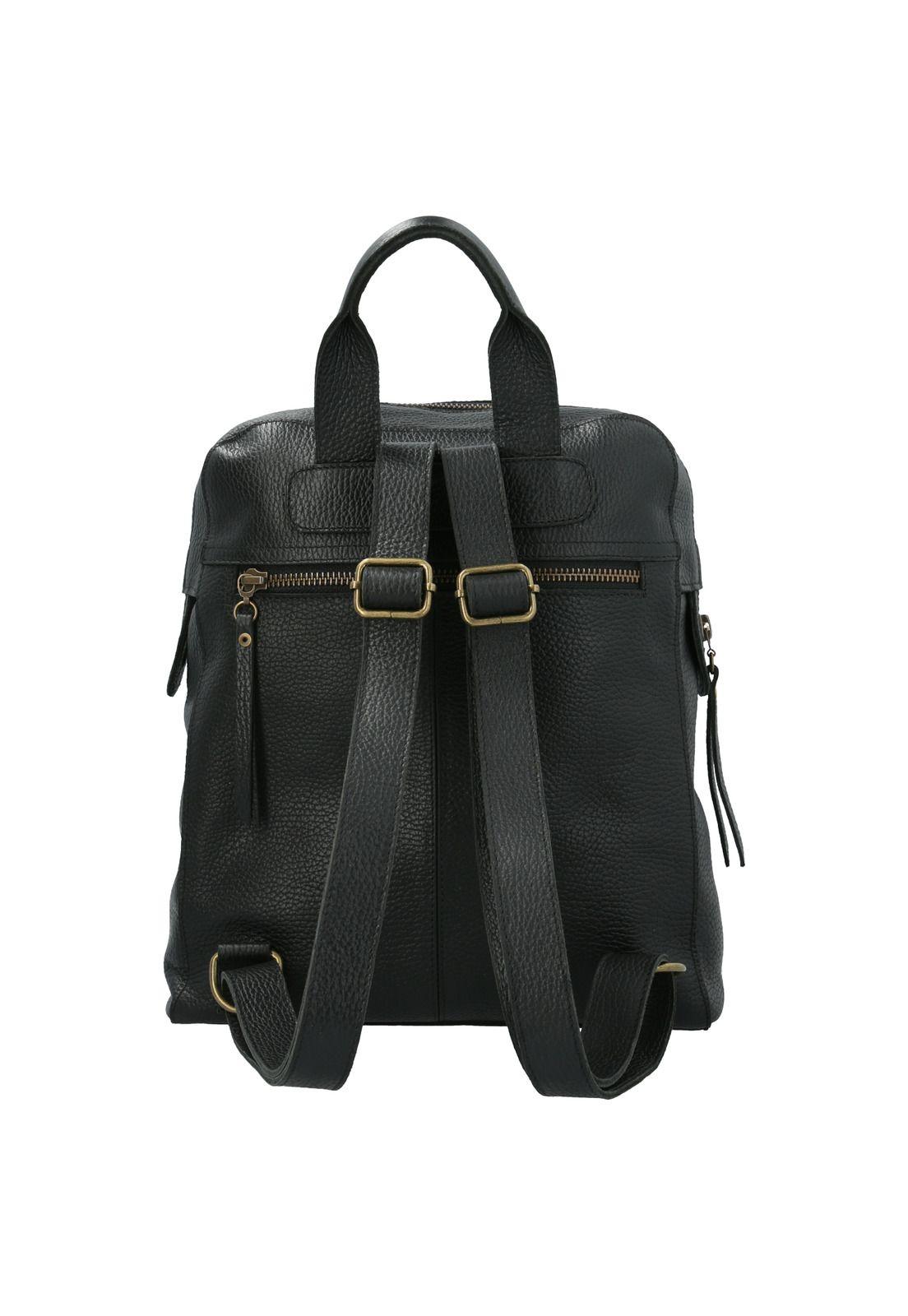 Mochila Cuero Mujer Bridget Back Negro-2