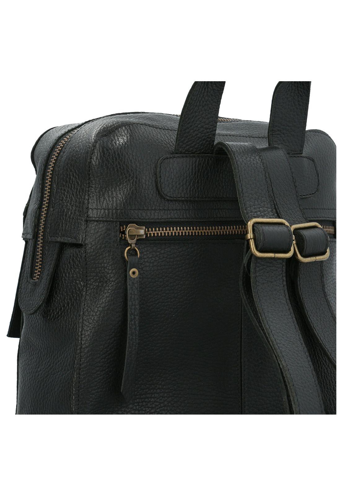 Mochila Cuero Mujer Bridget Back Negro-3
