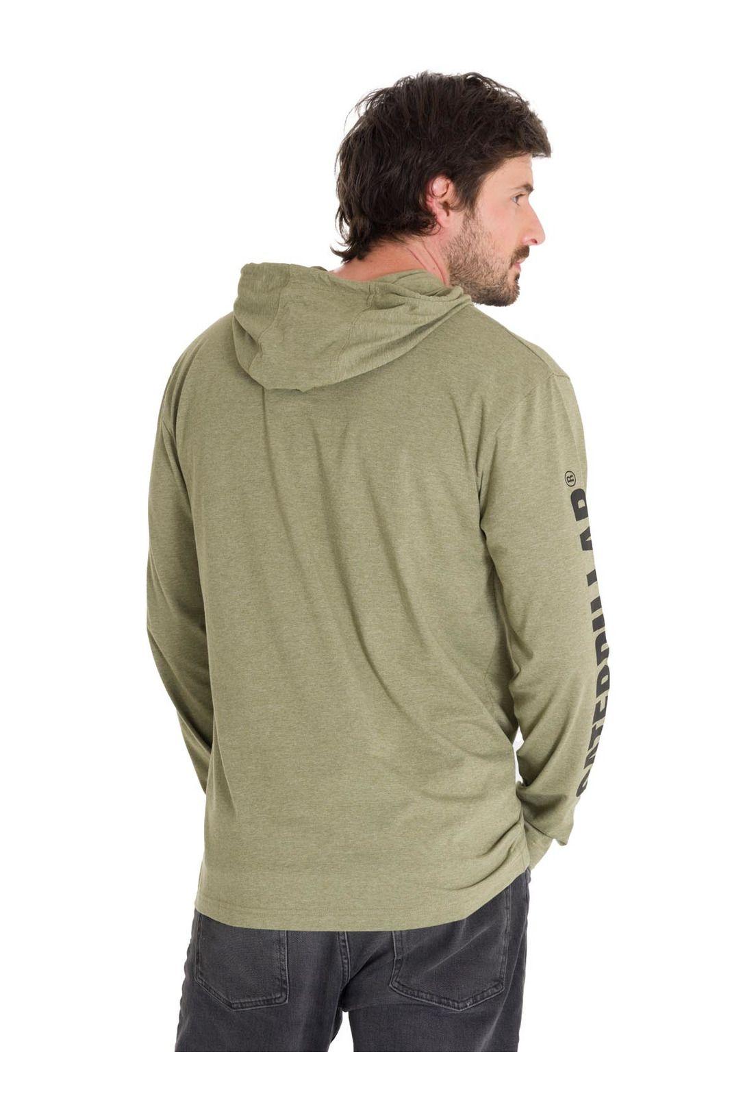 Polerón Upf Hooded Banner Hombre Verde-3
