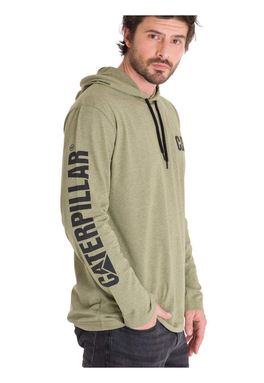Polerón Upf Hooded Banner Hombre Verde-4