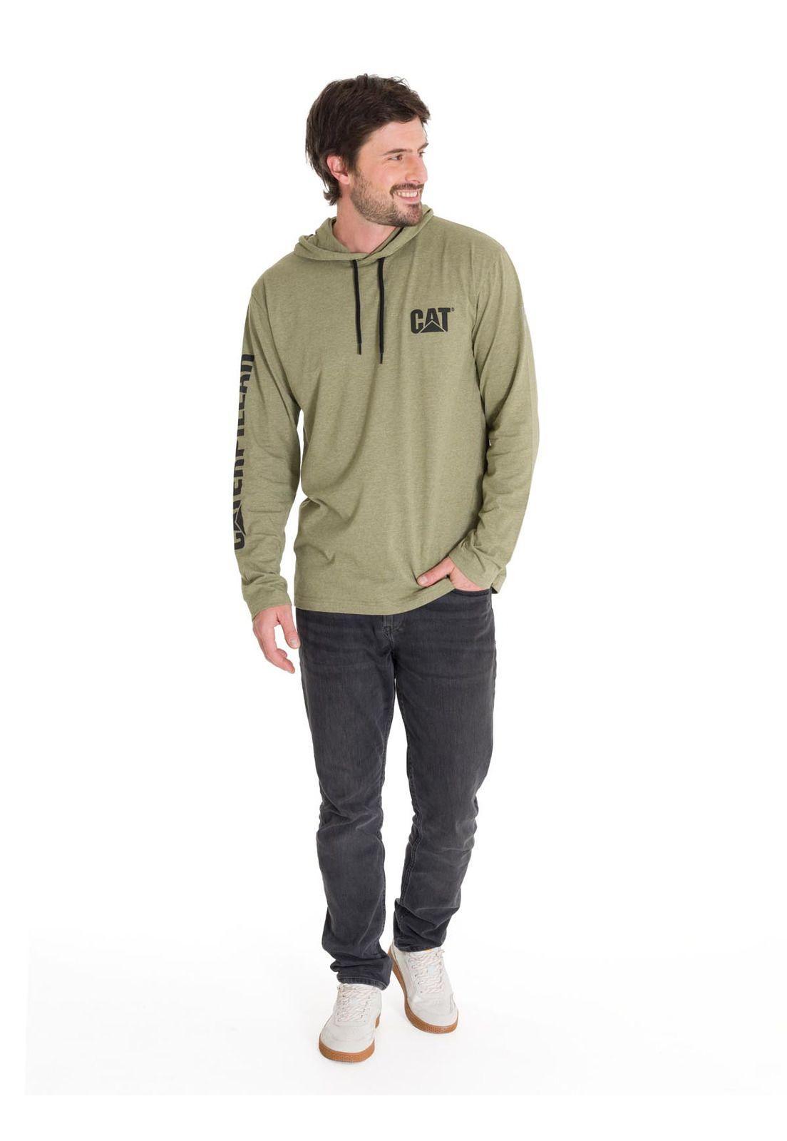 Polerón Upf Hooded Banner Hombre Verde-5