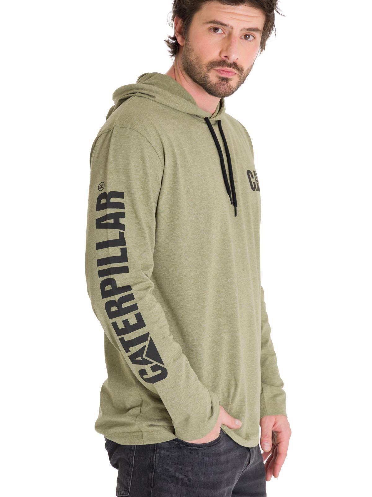 Polera Manga Larga Upf Hooded Banner Hombre Verde-4