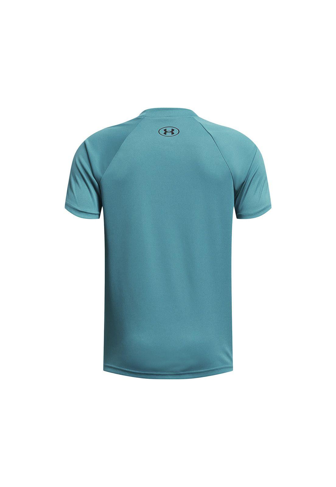 Polera Big Logo UA Tech niño Azul-1
