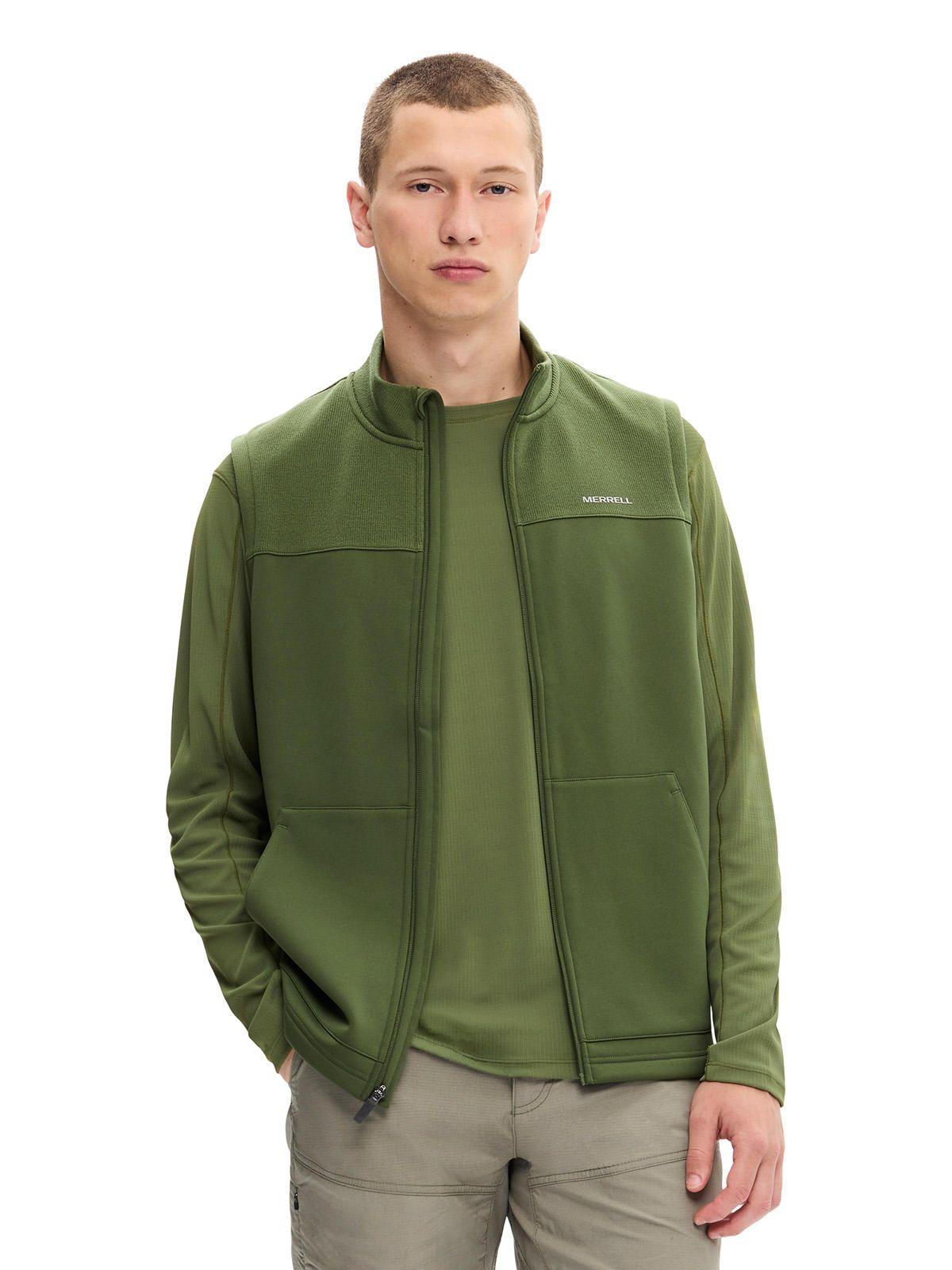 Polar Hombre Spruce Full Zip Vest Verde Musgo-0