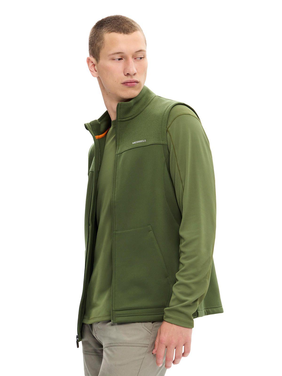 Polar Hombre Spruce Full Zip Vest Verde Musgo-1
