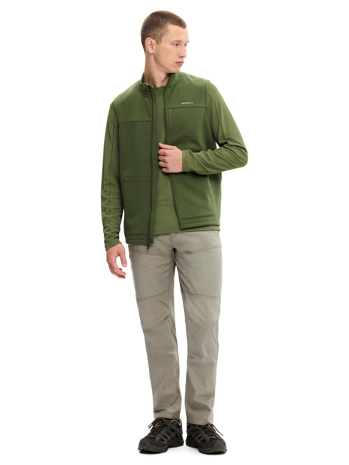 Polar Hombre Spruce Full Zip Vest Verde Musgo-4