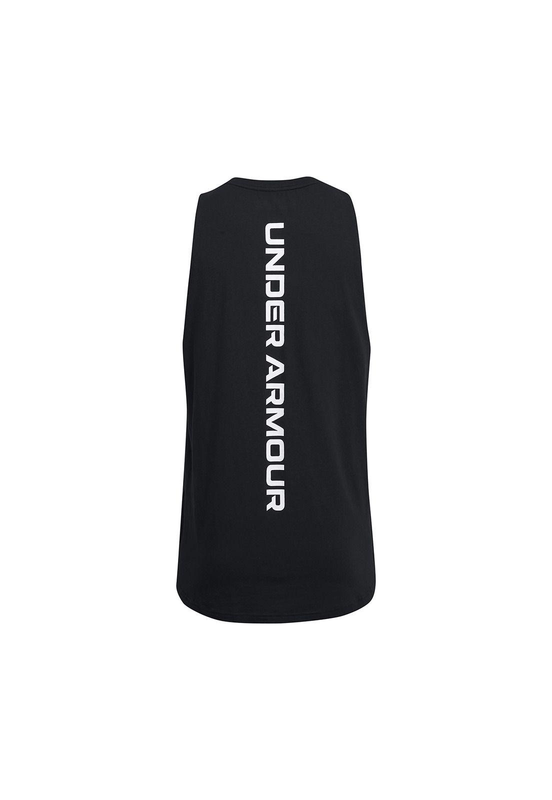 Polera sin mangas Zone para hombre Negro-1