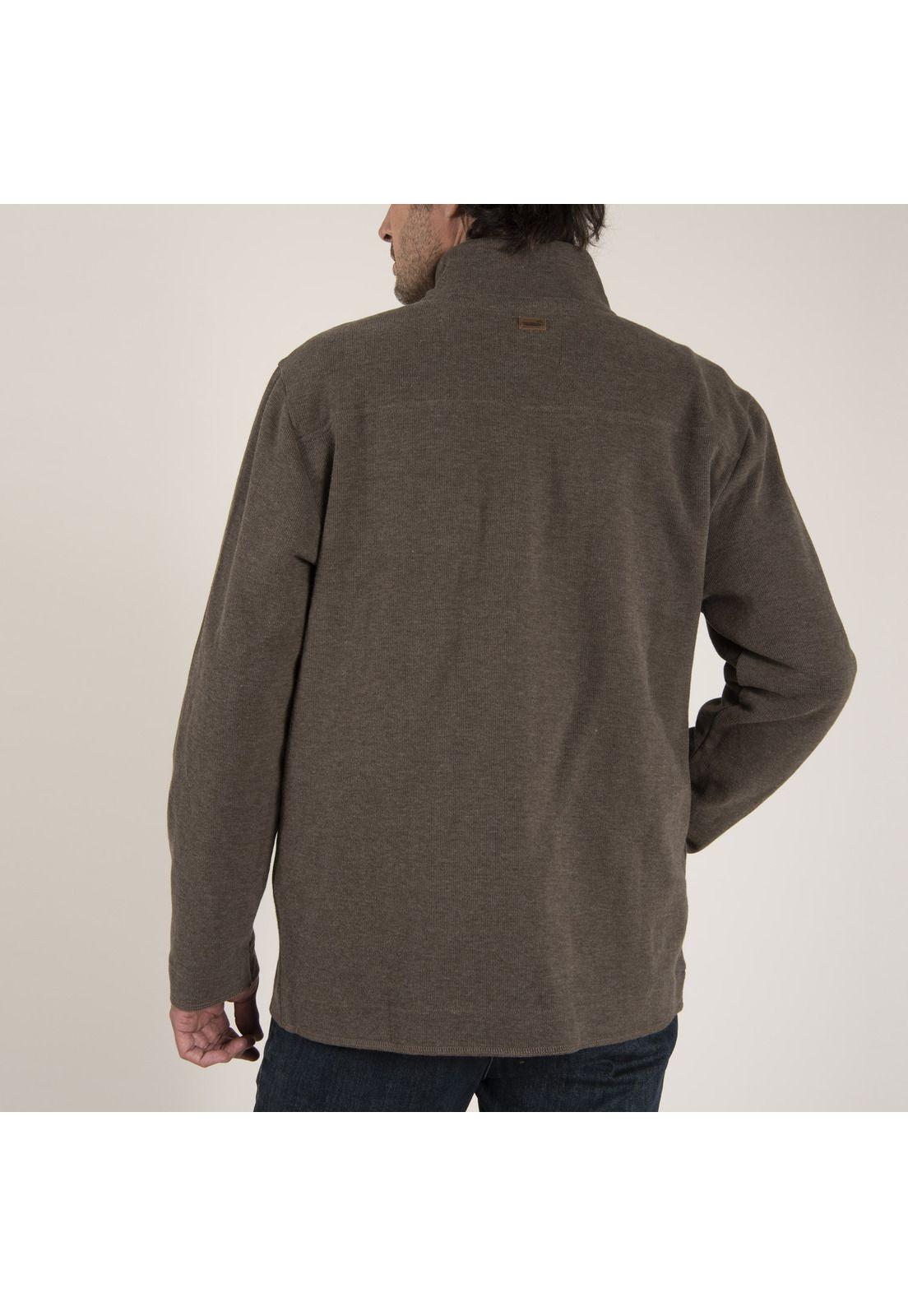 Hoddie Masculino Doble Algodón Organico Verde-3