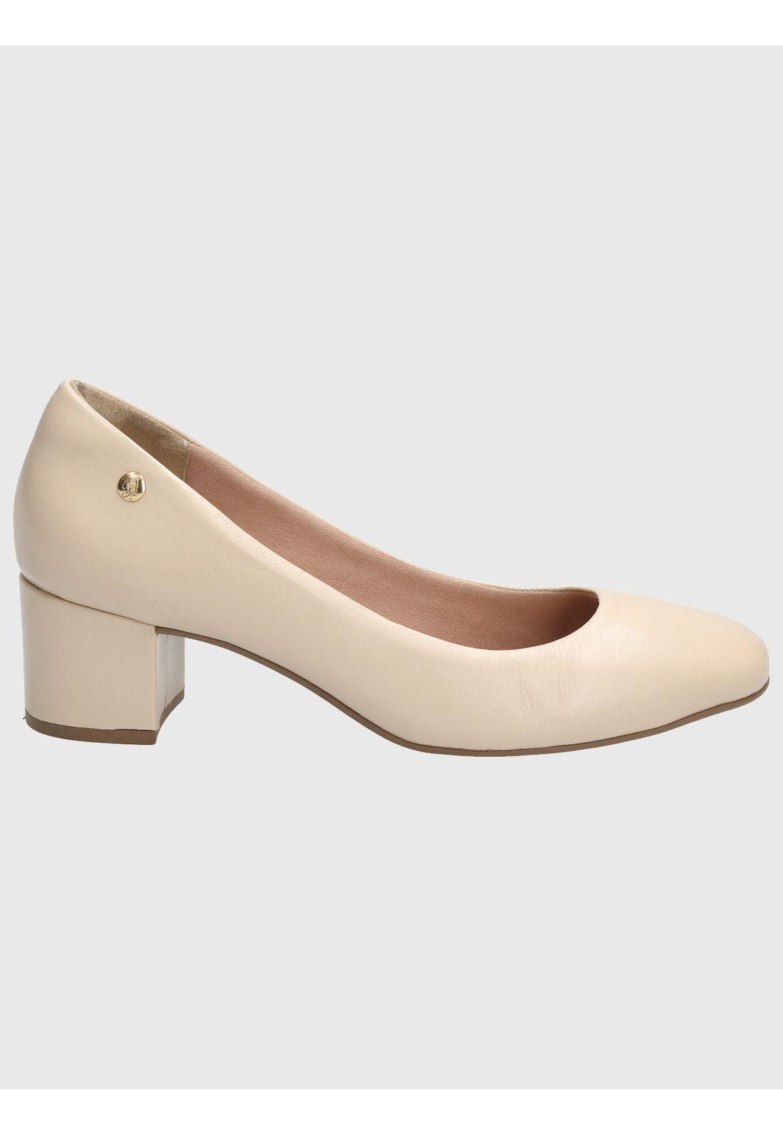 Zapato Cuero Mujer Manson Beige-1